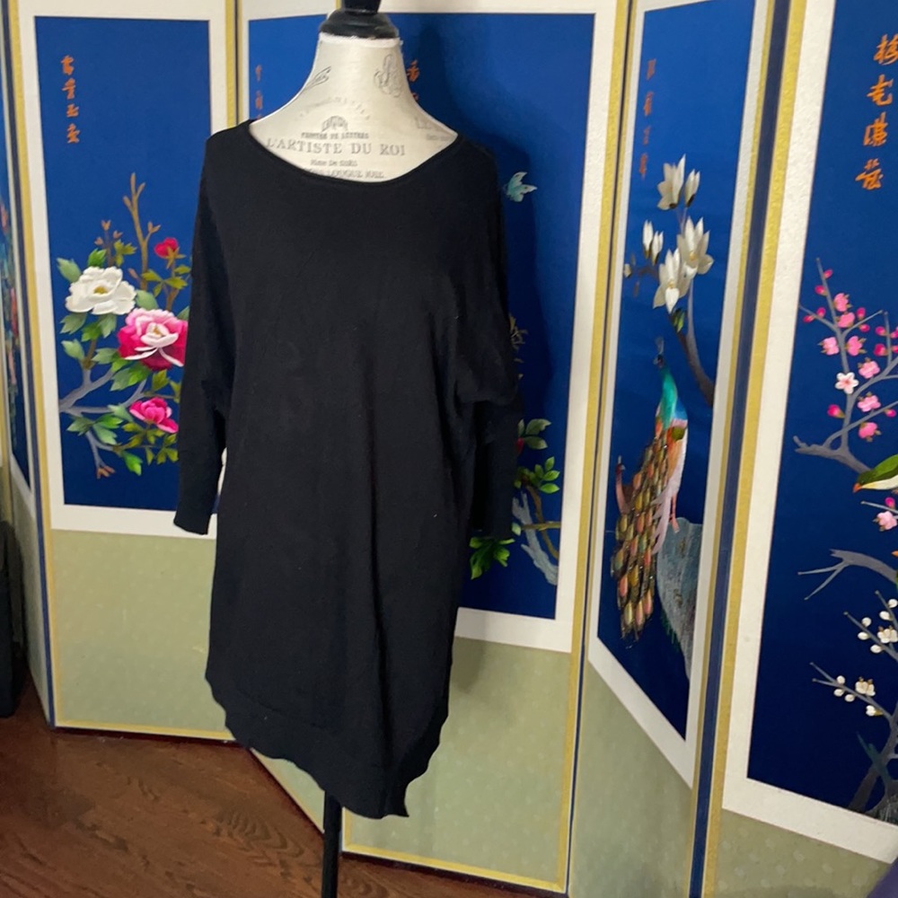 Asymmetrical tunic sweater